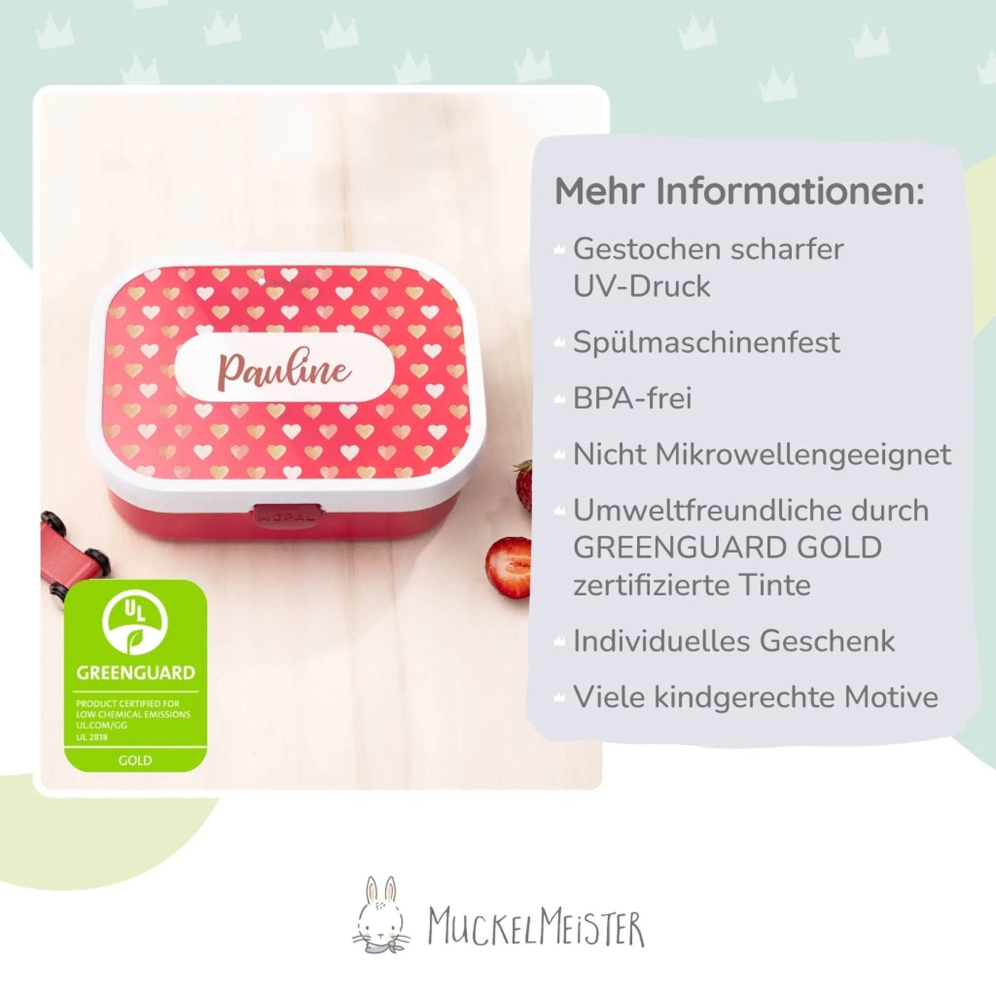 Mepal Brotdose personalisiert - Campus - Herzen