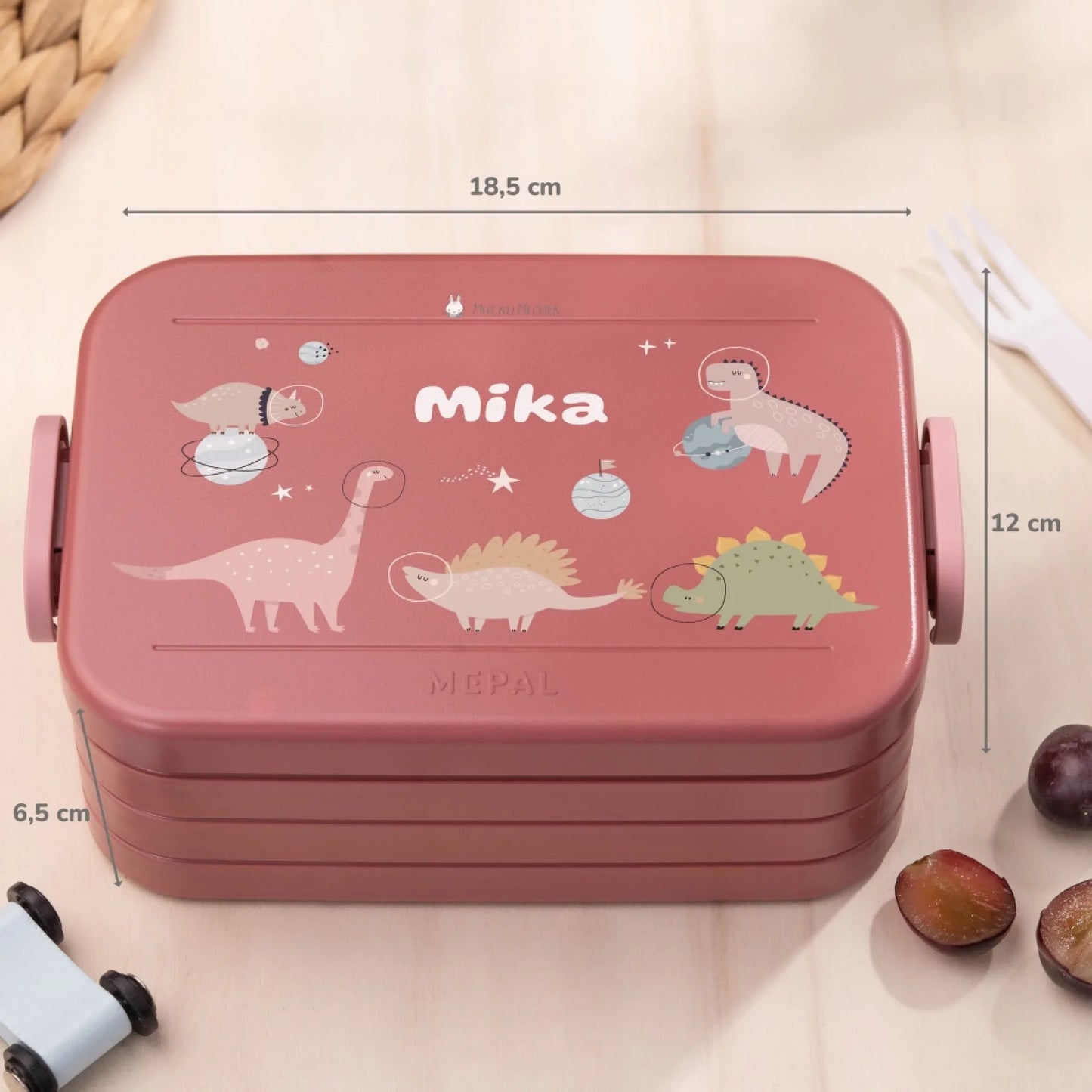 Mepal Brotdose personalisiert - Bento - "Dinos Weltraum"