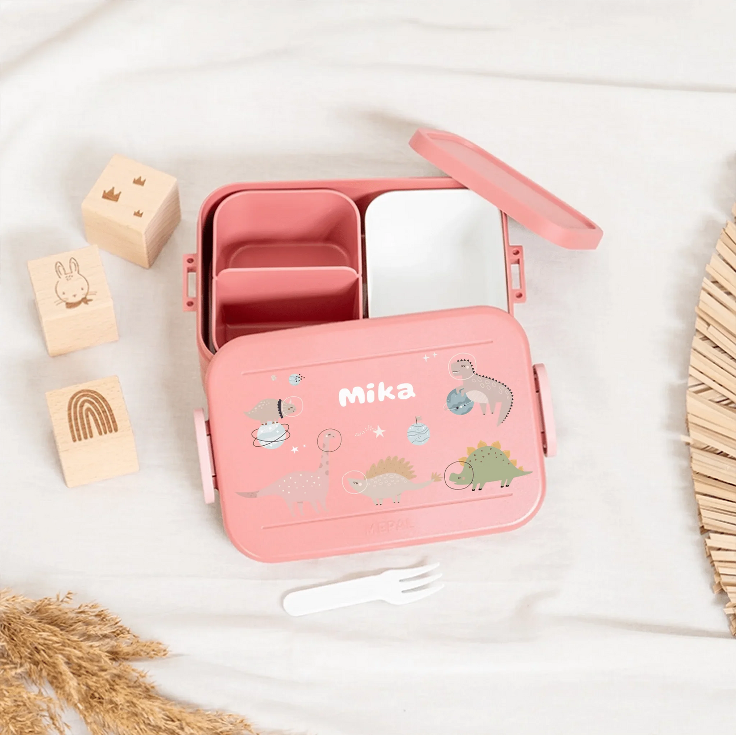 Mepal Brotdose personalisiert - Bento - "Dinos Weltraum"