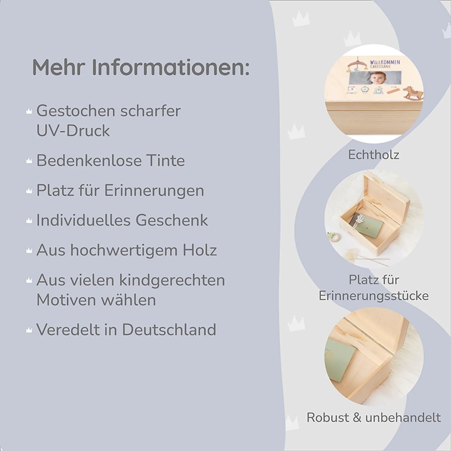 Erinnerungsbox Baby Daten