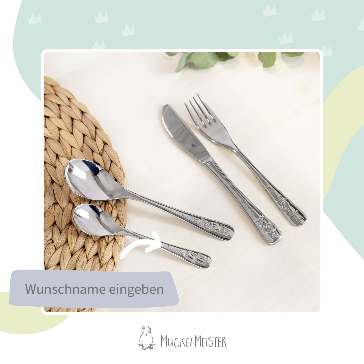 WMF Kinderbesteck mit Gravur Safari