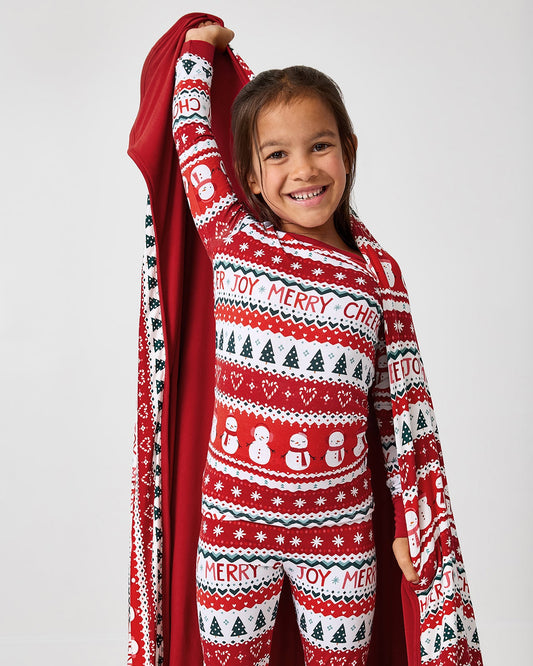 Festive Fair Isle Large Cloud Blanket®