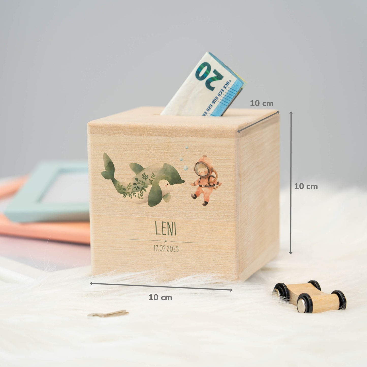 Spardose Personalisiert Delfin