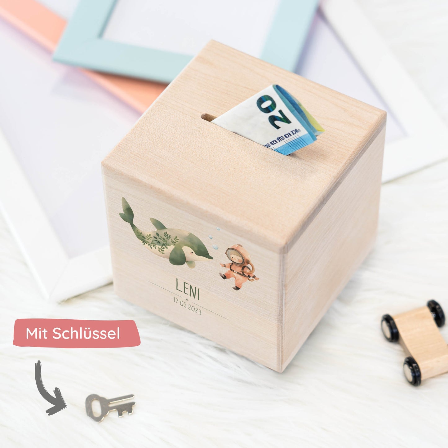 Spardose Personalisiert Delfin
