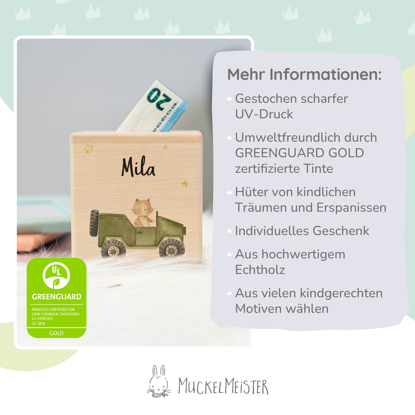 Spardose Personalisiert Jeep Tiere