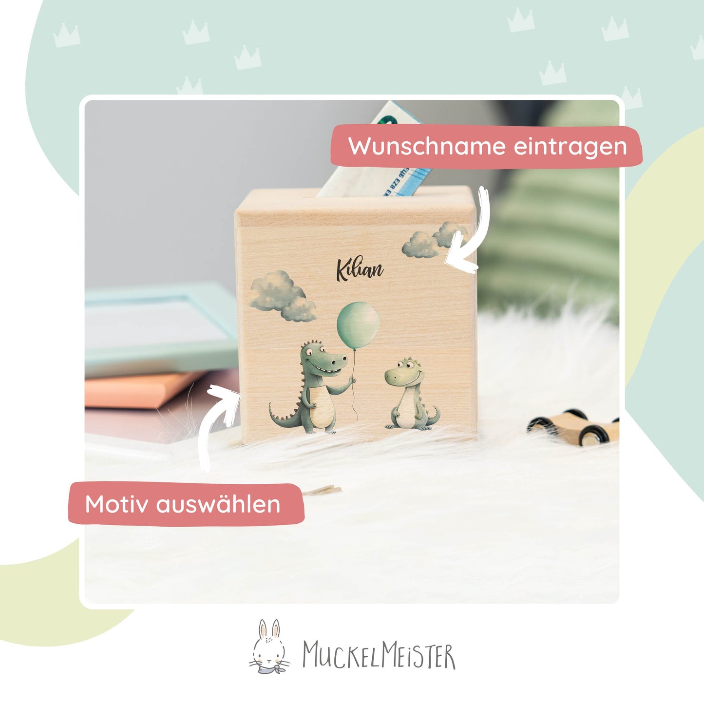 Spardose Personalisiert Krokodile