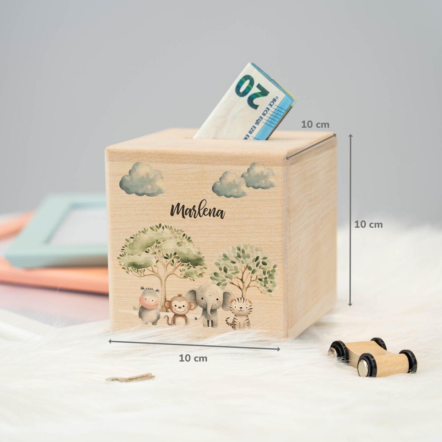 Spardose Personalisiert Safari-Tiere