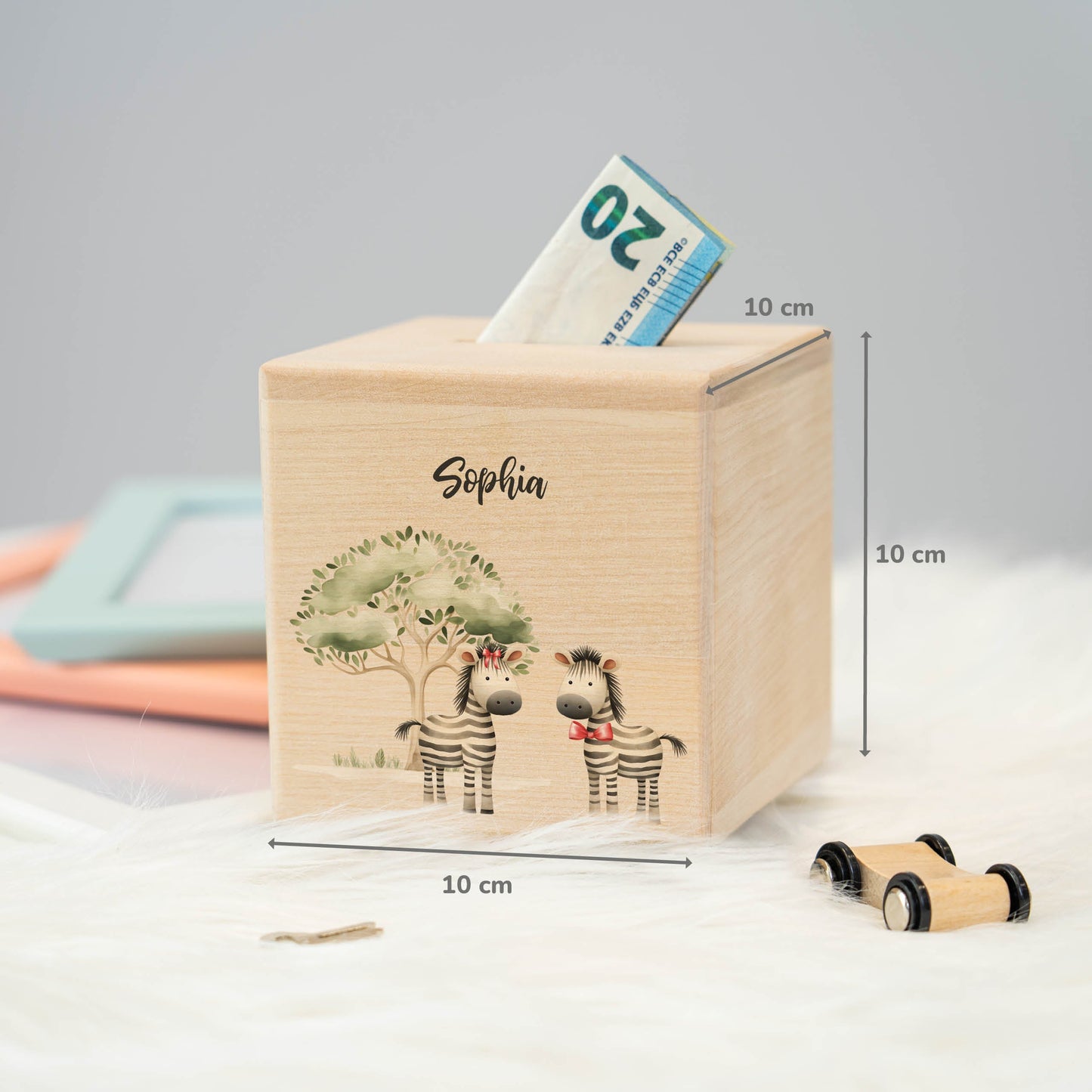 Spardose Personalisiert Zebra