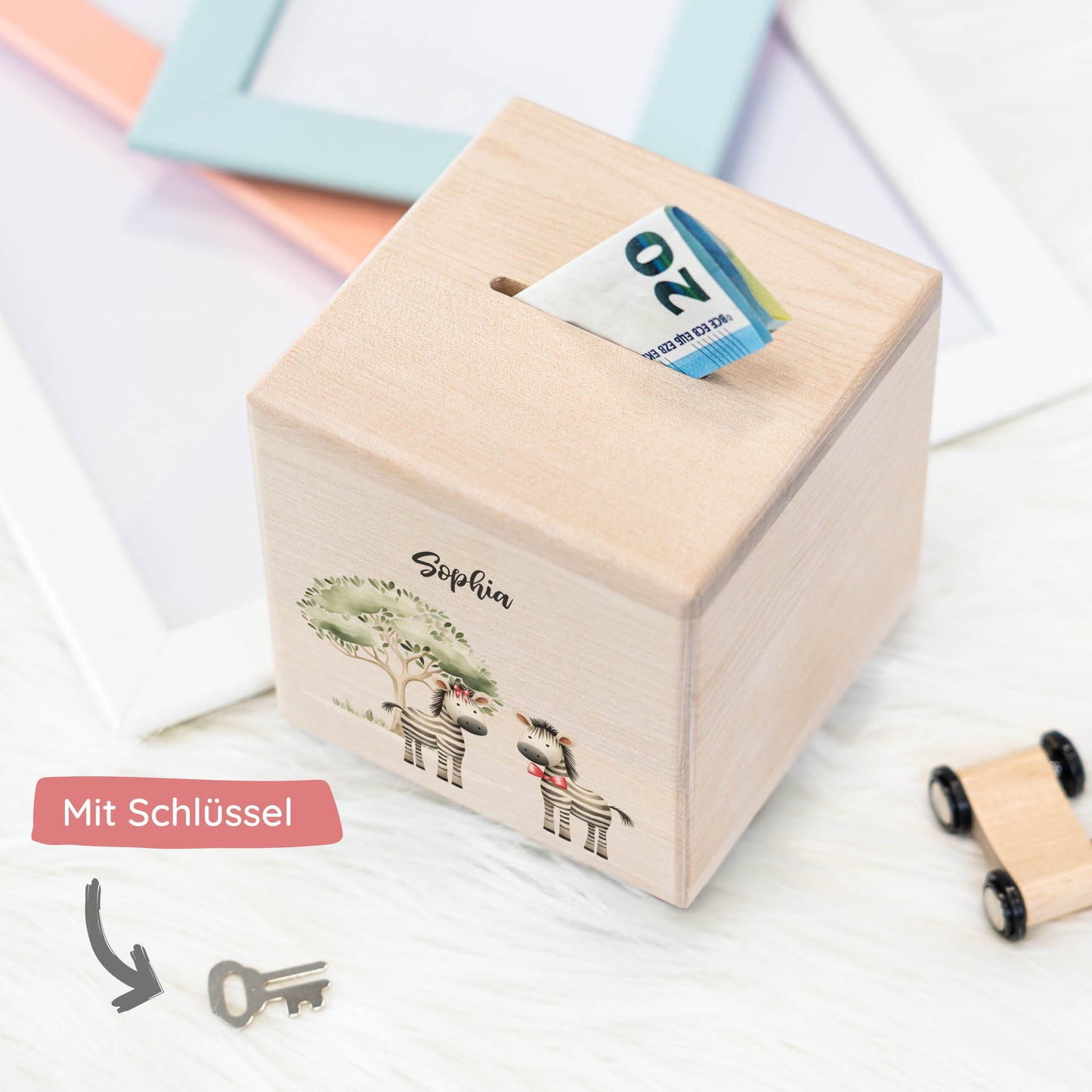 Spardose Personalisiert Zebra