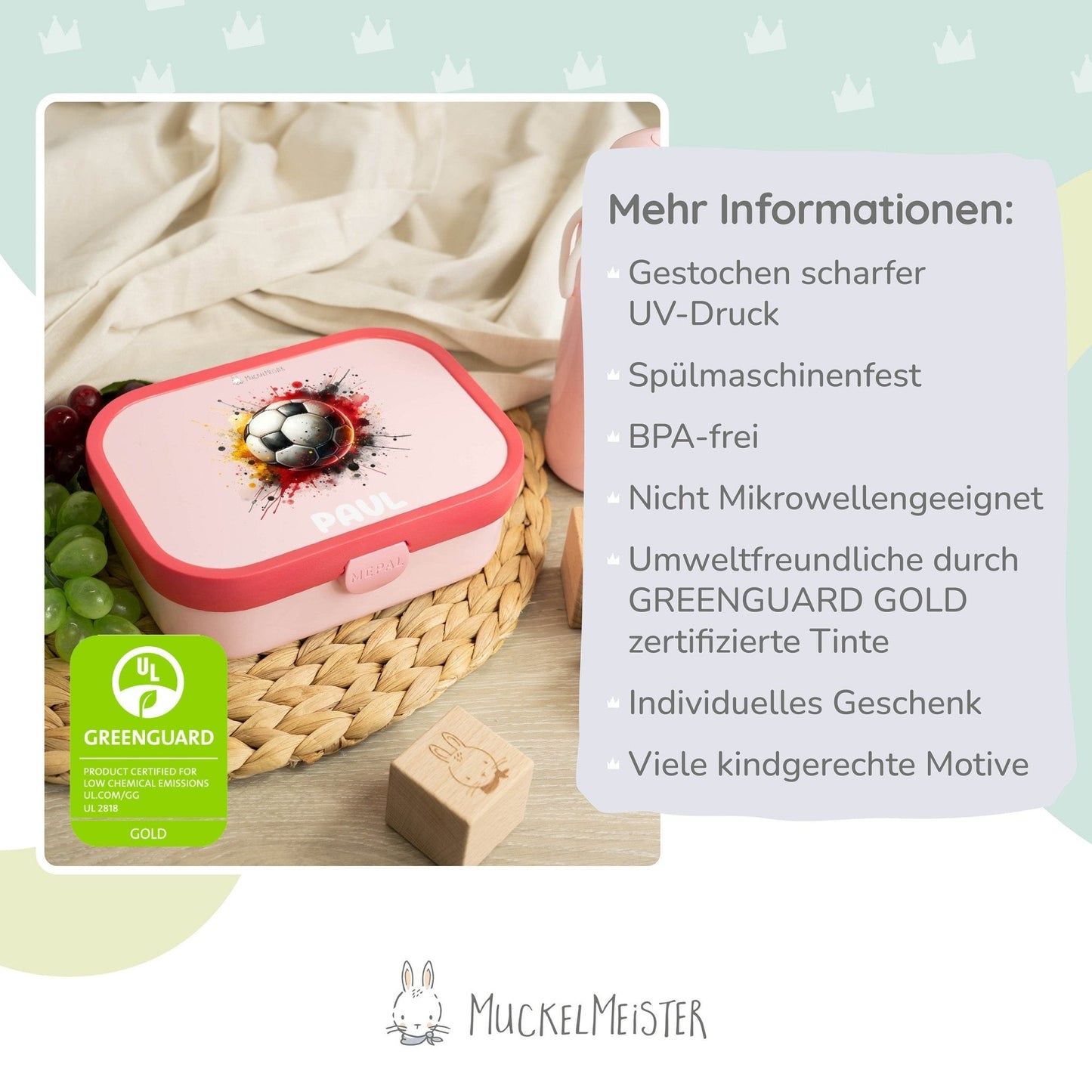 Mepal Brotdose Personalisiert - Campus - Ball