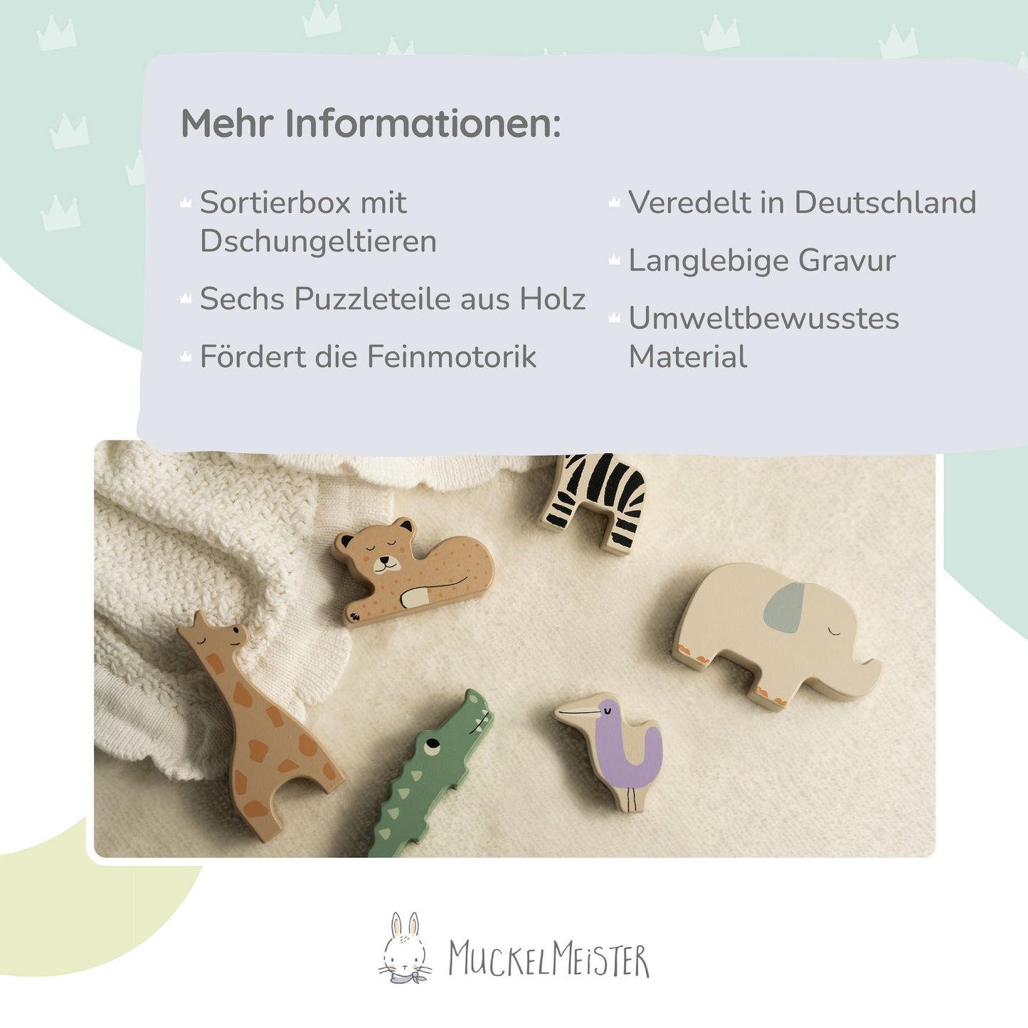 Holz-Sortierbox - Jungle Jambo