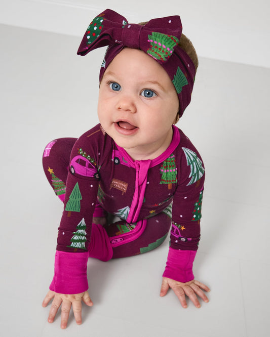 Cranberry Tree Traffic Luxe Bow Headband