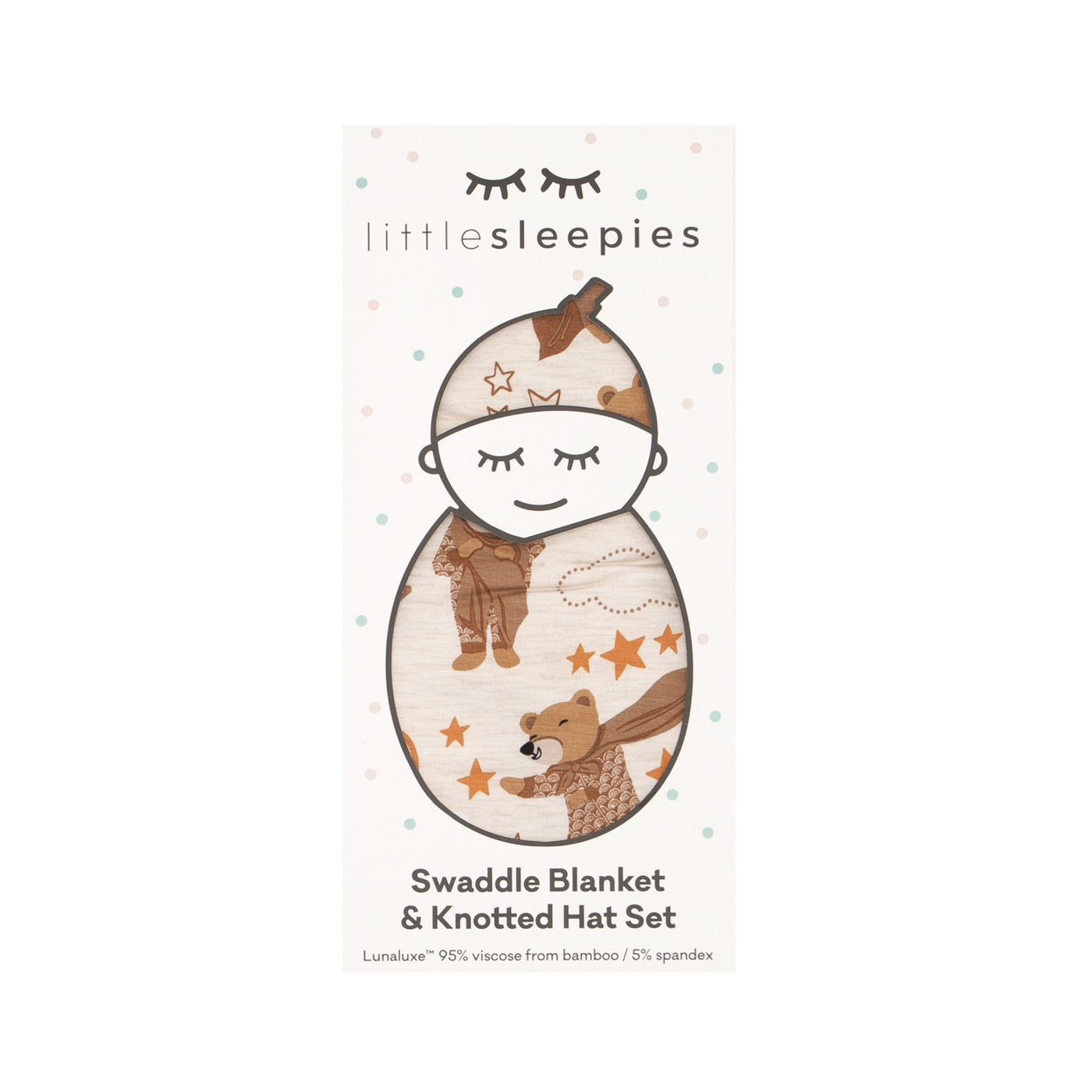 Beary Sleepy Swaddle & Hat Set
