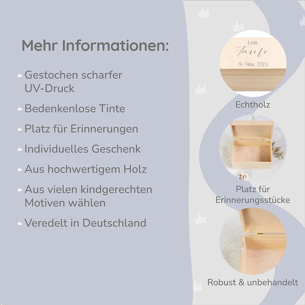 Erinnerungsbox Taufe mit Datum