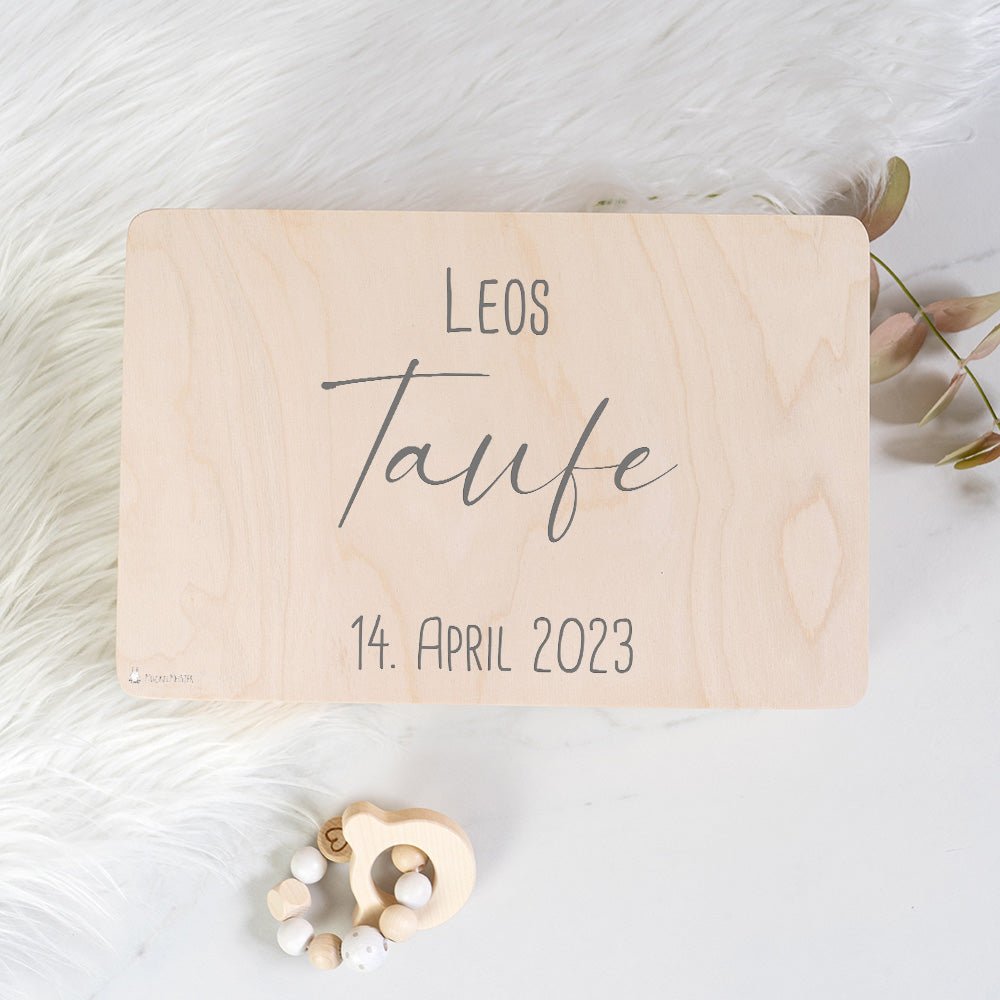 Erinnerungsbox Taufe mit Datum
