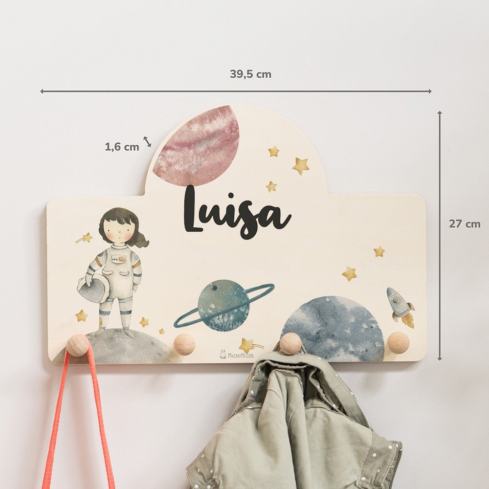 Kindergarderobe Personalisiert - Astronaut