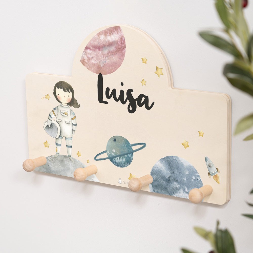 Kindergarderobe Personalisiert - Astronaut