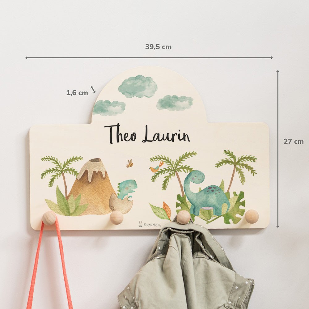 Kindergarderobe Personalisiert - Dino