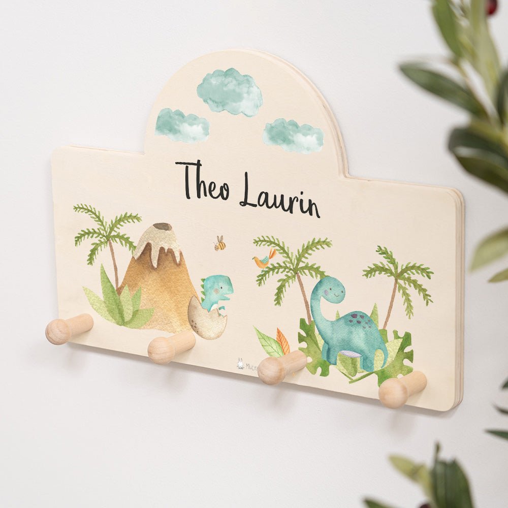Kindergarderobe Personalisiert - Dino