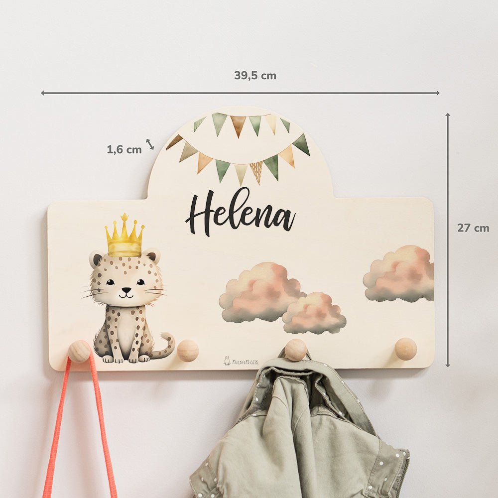 Kindergarderobe Personalisiert - Leopard