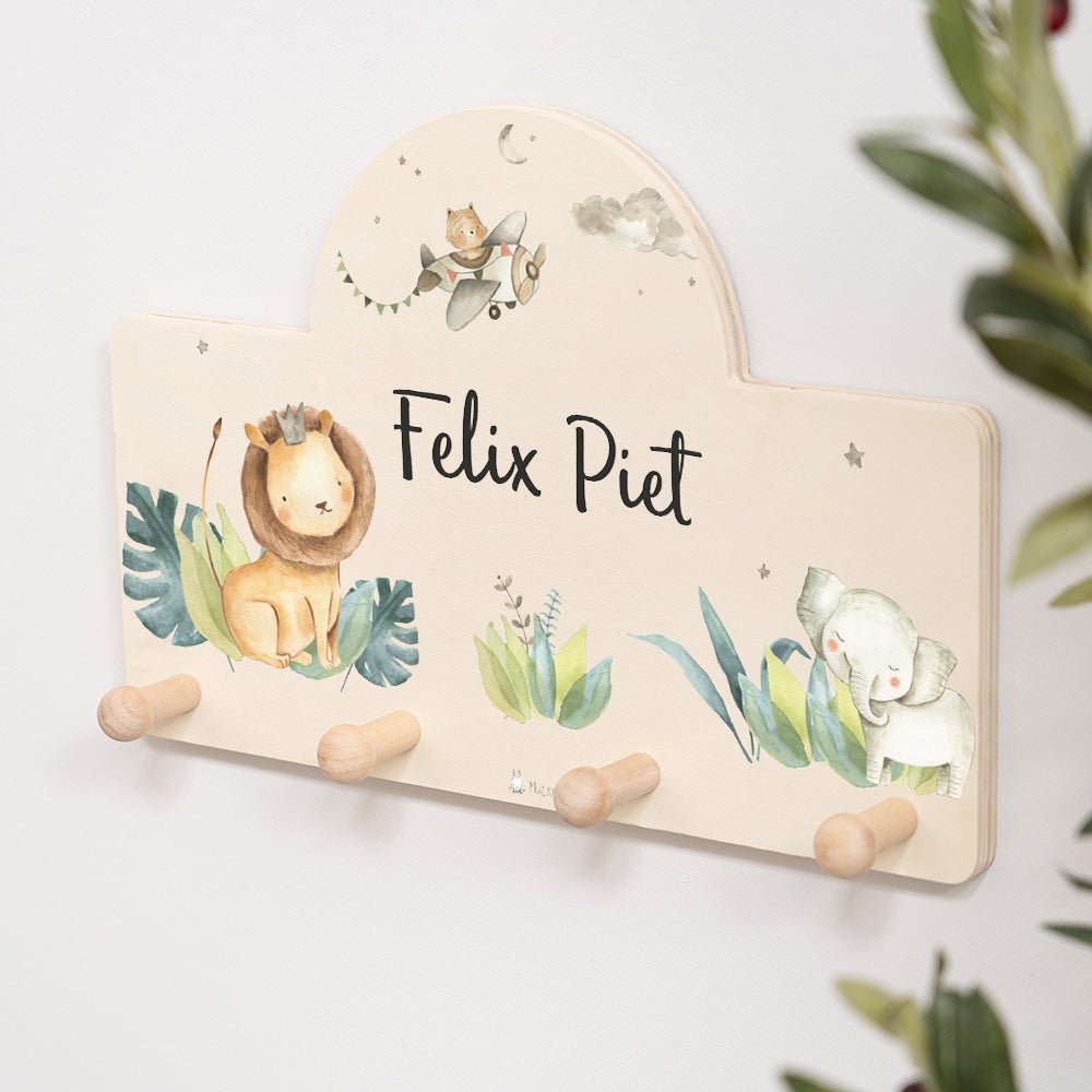 Kindergarderobe Personalisiert - Löwe