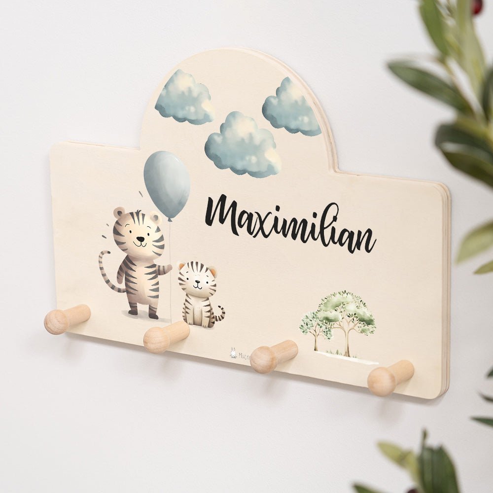 Kindergarderobe Personalisiert - Tiger