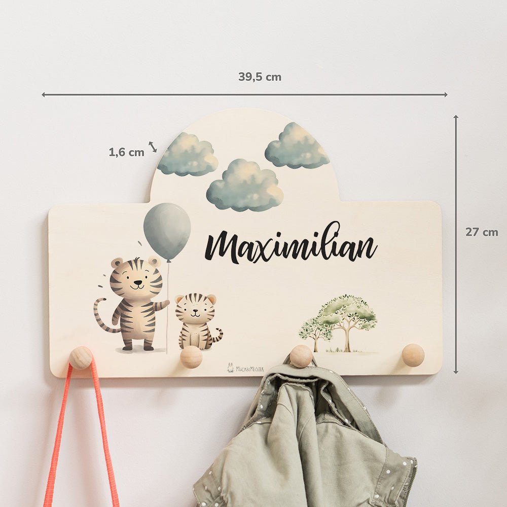 Kindergarderobe Personalisiert - Tiger