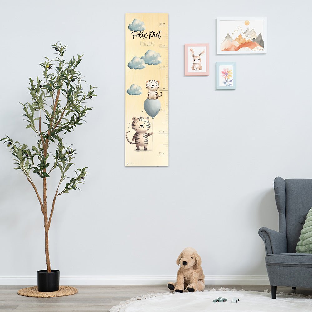 Kinder Messlatte Motiv Tiger