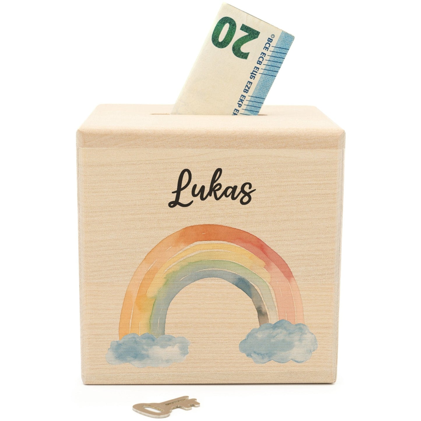 Spardose Personalisiert Regenbögen Boho