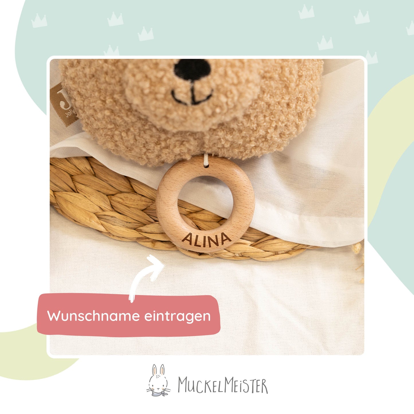 Spieluhr Baby Personalisiert - Teddy Biscuit