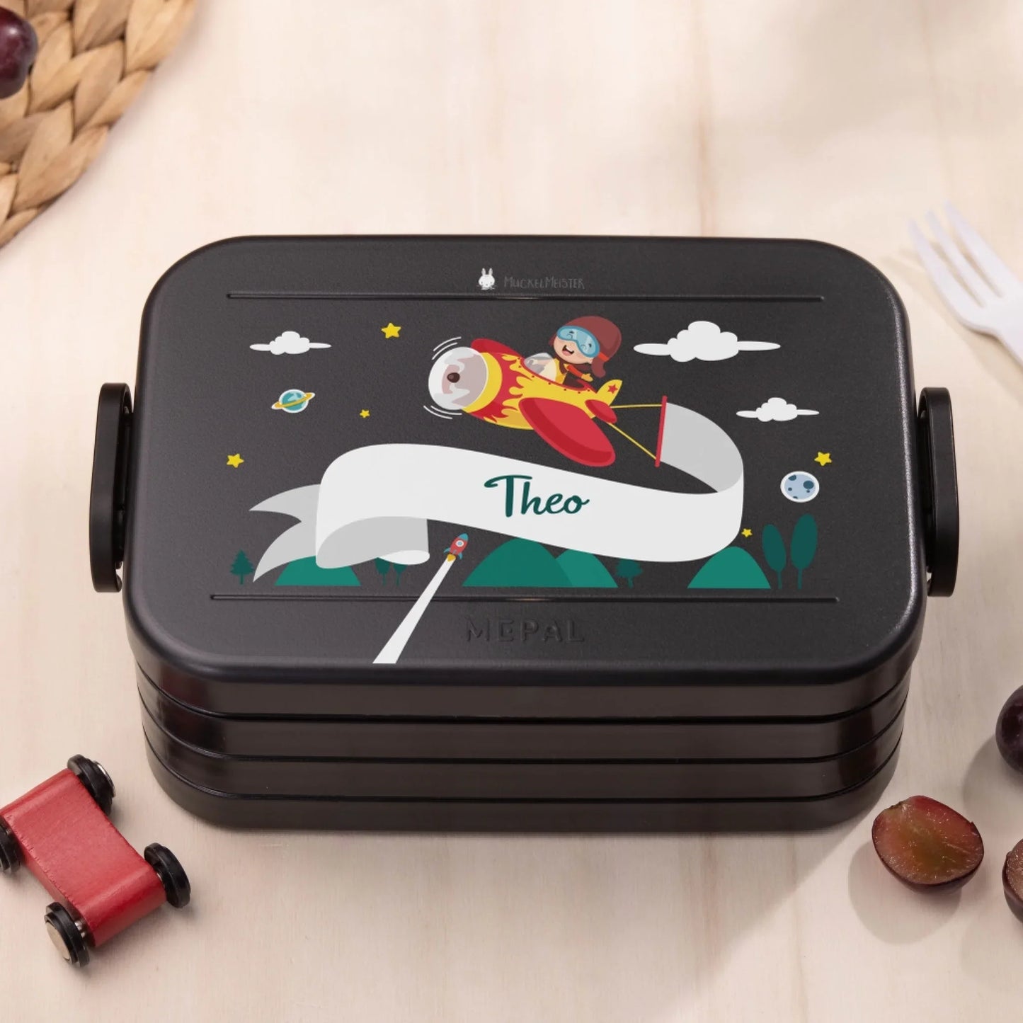 Mepal Brotdose personalisiert - Bento - "Junge Flieger"