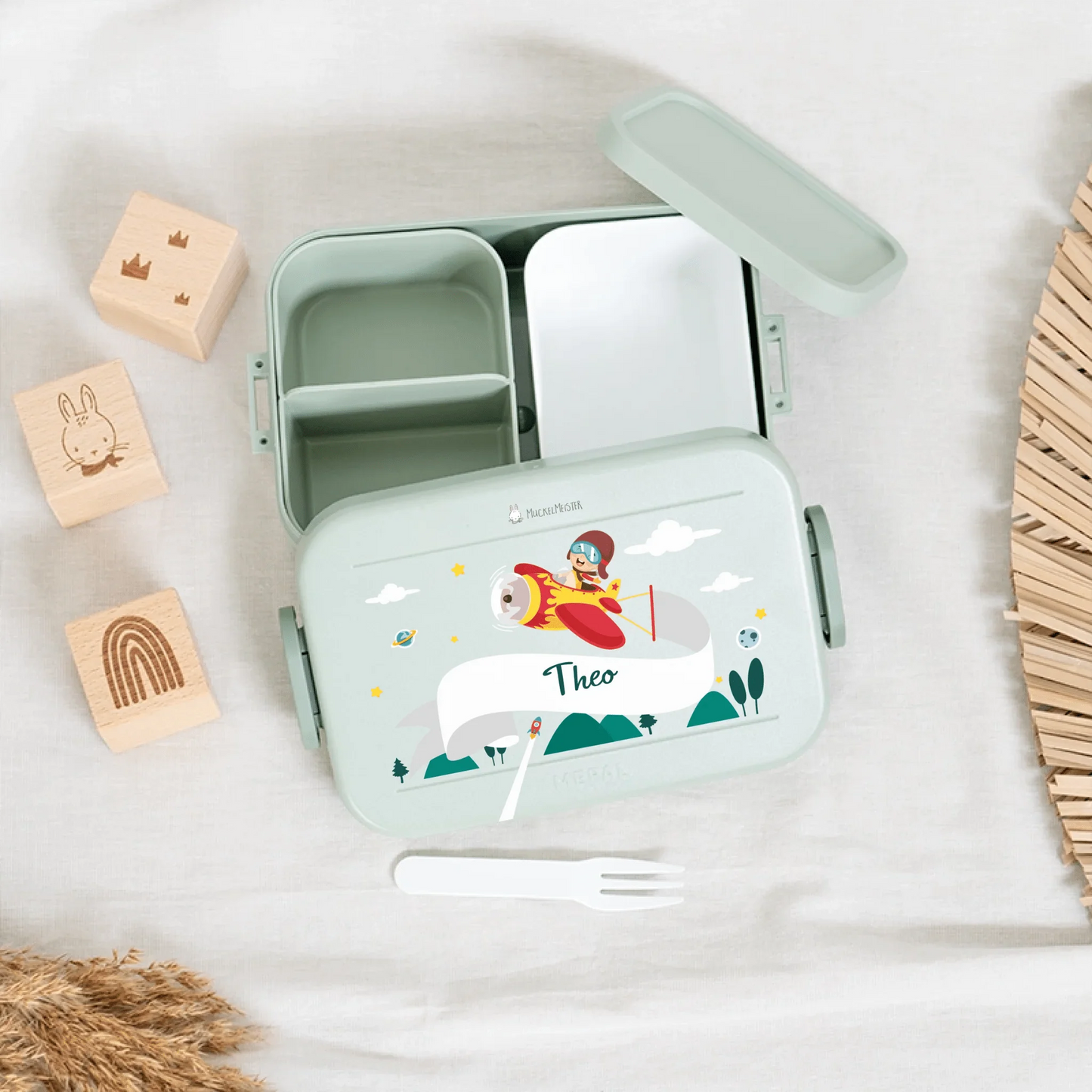 Mepal Brotdose personalisiert - Bento - "Junge Flieger"