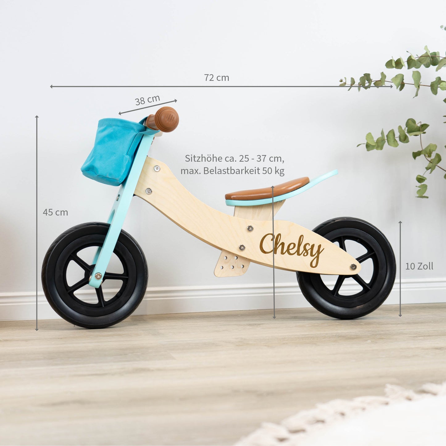 Laufrad Holz für Kinder - Personalisierbar