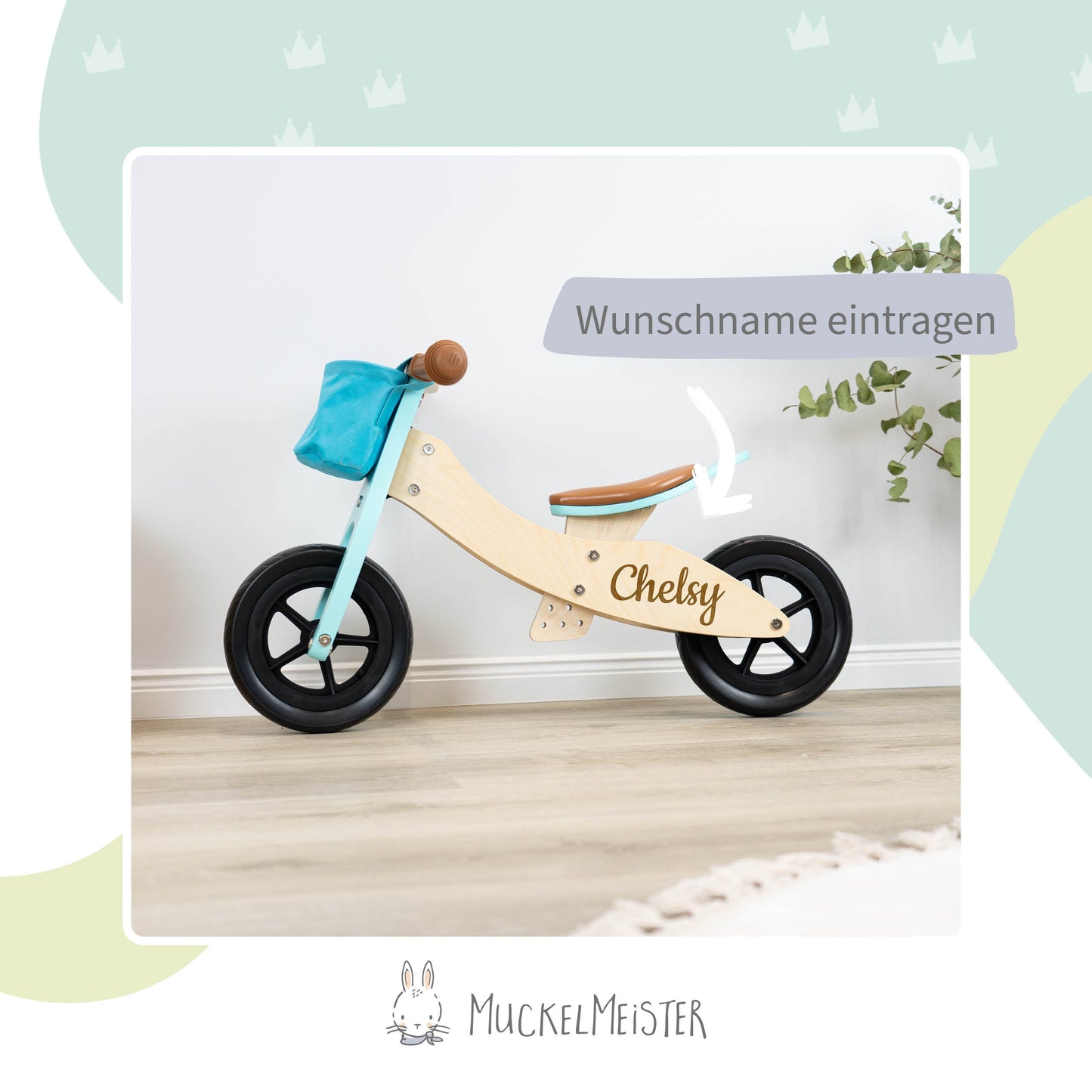 Laufrad Holz für Kinder - Personalisierbar