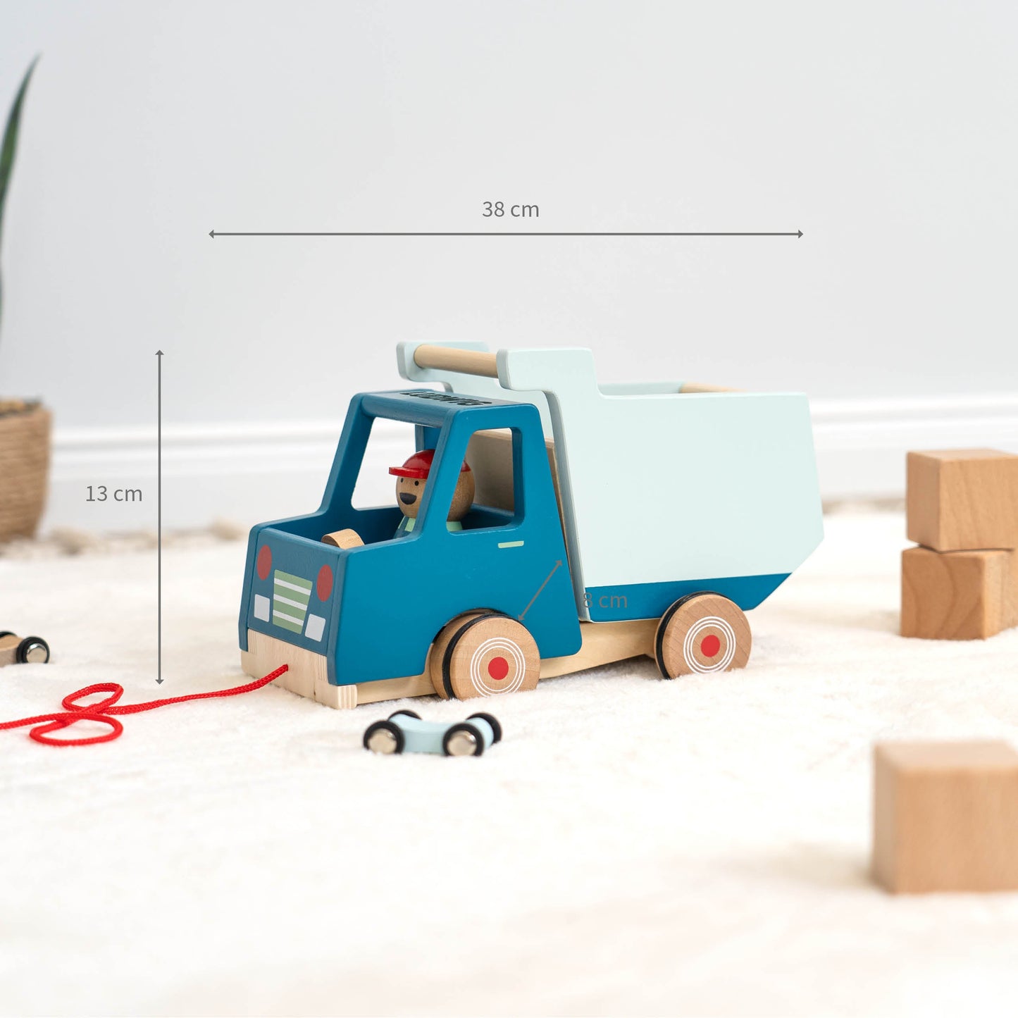 Kipplaster Spielzeug aus Holz - Personalisierbar