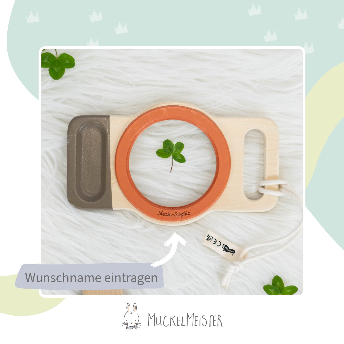 Lupe Kinder aus Holz - XXL Lupe