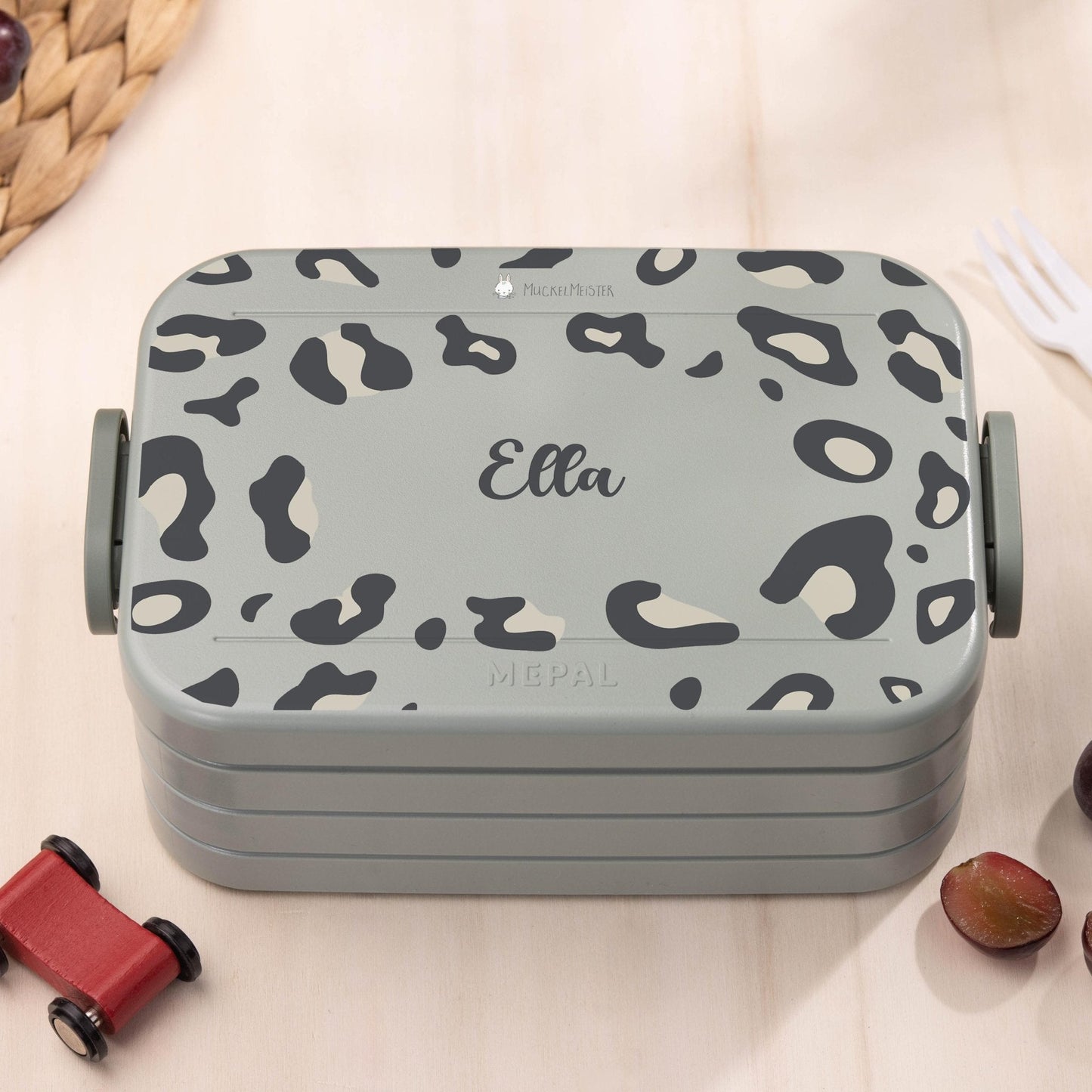 Mepal Brotdose Personalisiert - Take a Break - Leoparden Muster