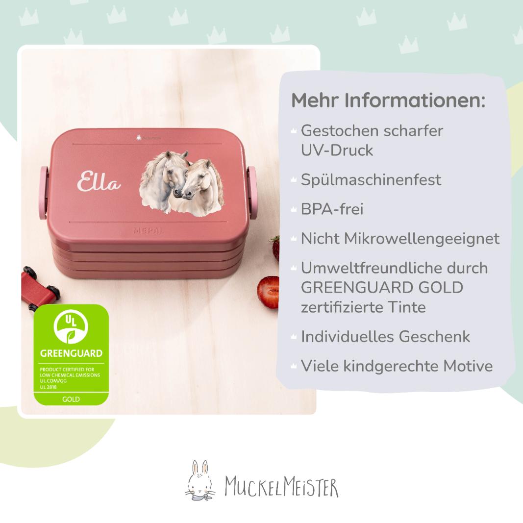 Mepal Brotdose Personalisiert - Take a Break - Pferde