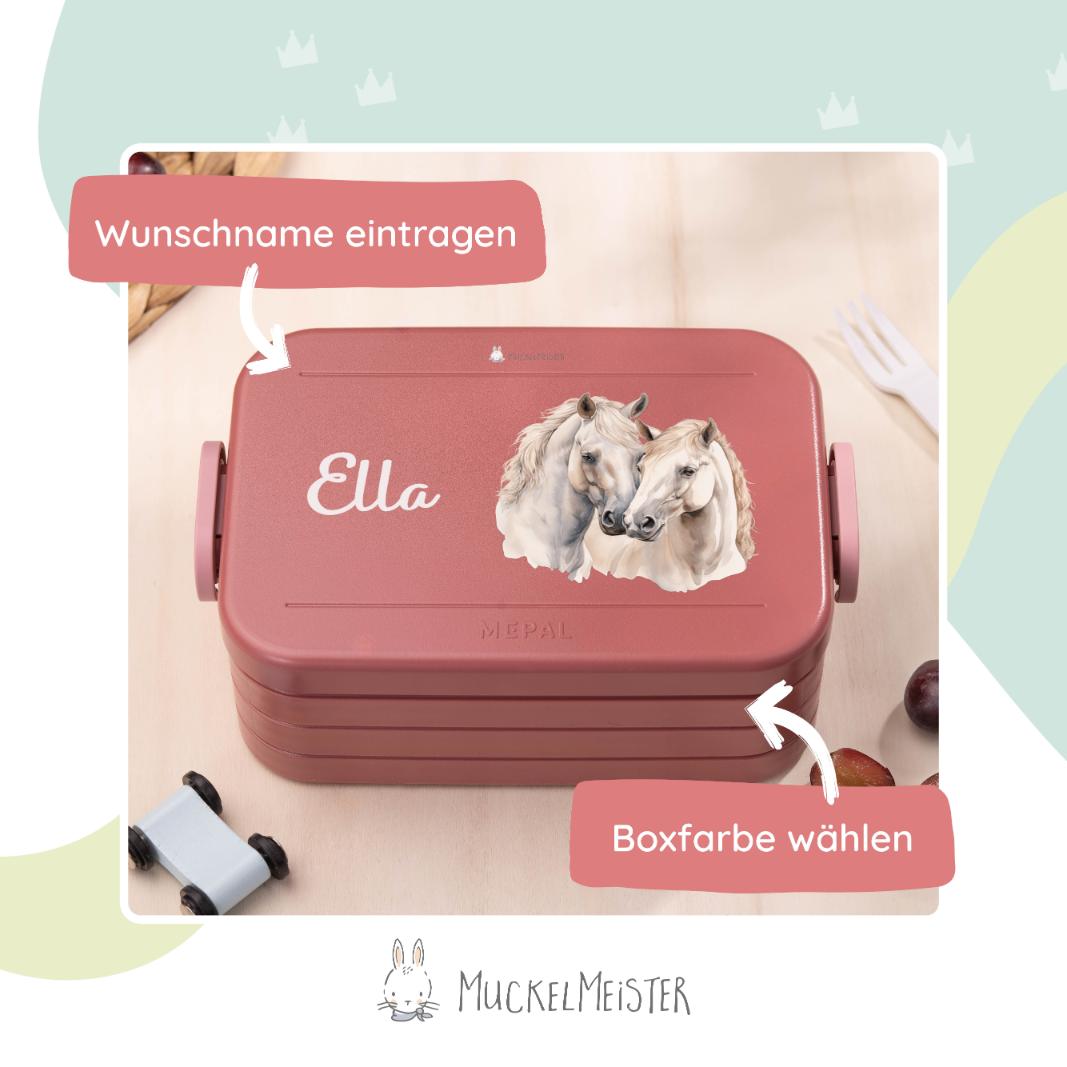 Mepal Brotdose Personalisiert - Take a Break - Pferde