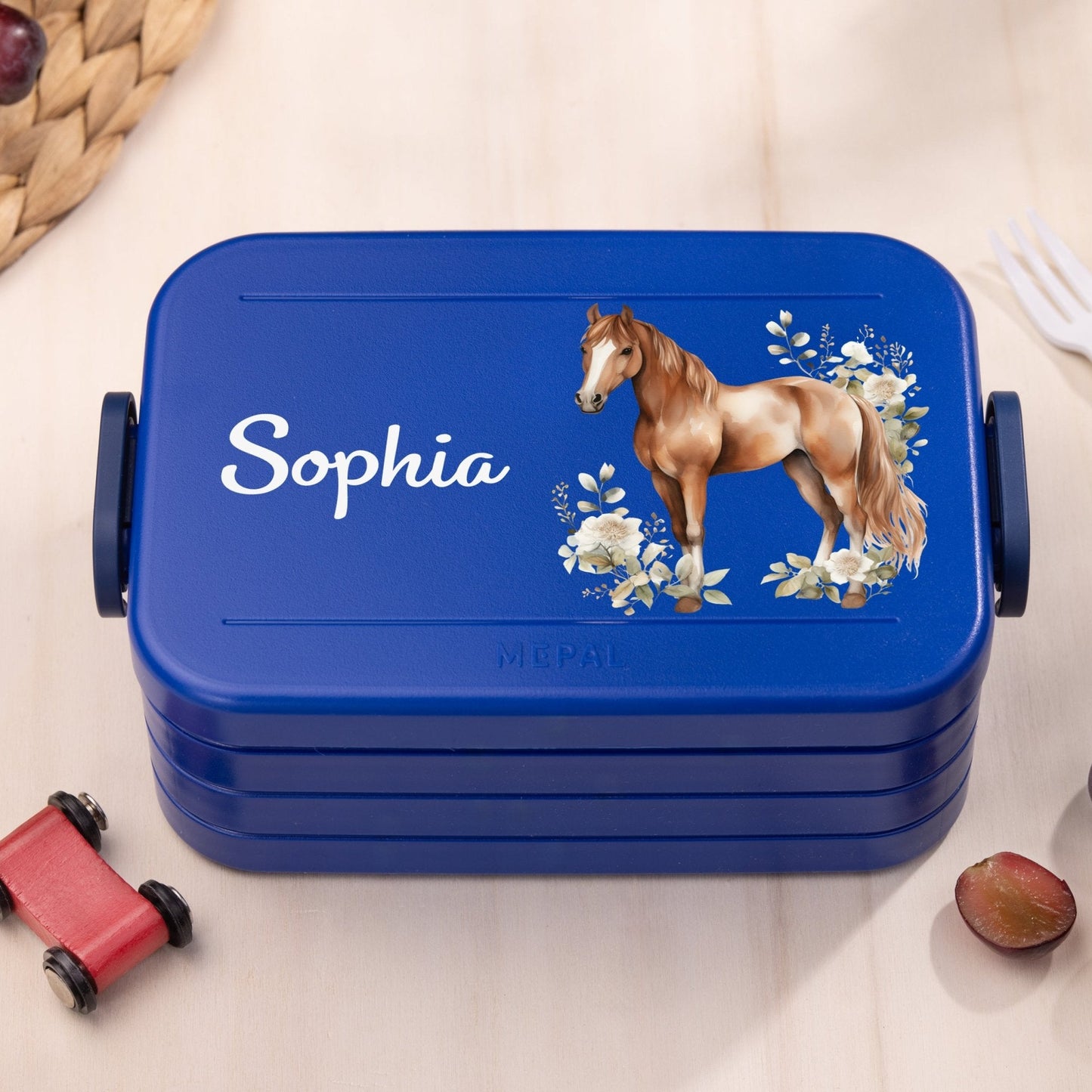 Mepal Brotdose Personalisiert - Take a Break - Pferd "Floral"