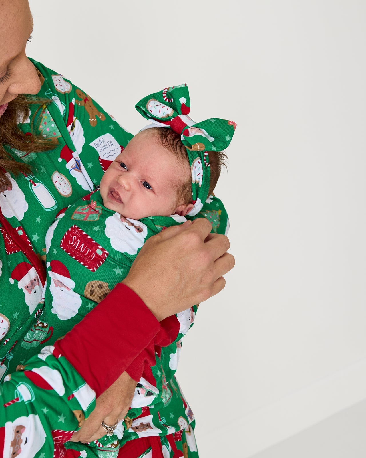 Cookies for Santa Swaddle & Luxe Bow Headband Set