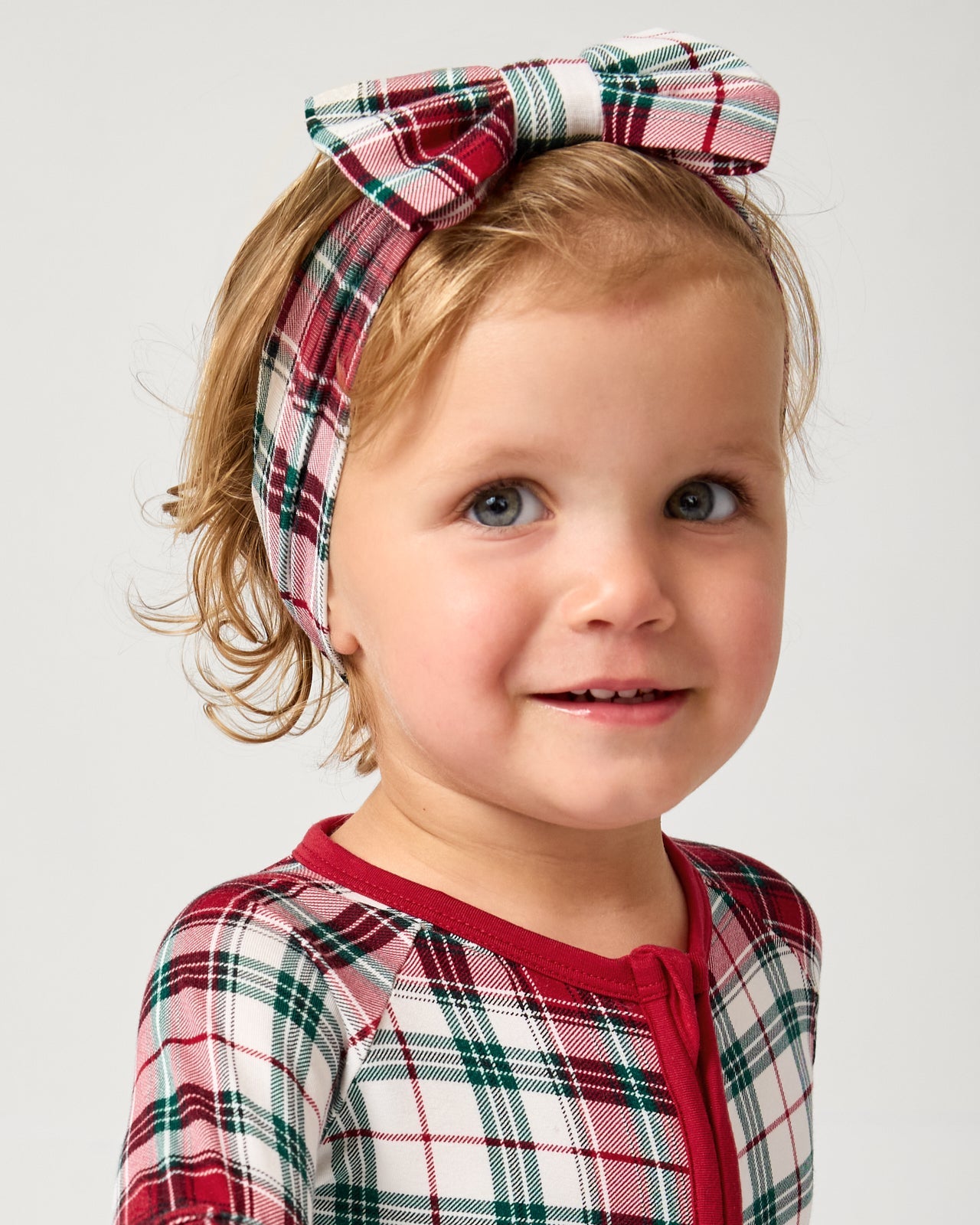 Holly Plaid Luxe Bow Headband