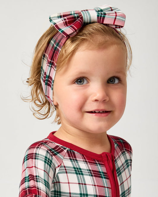 Holly Plaid Luxe Bow Headband