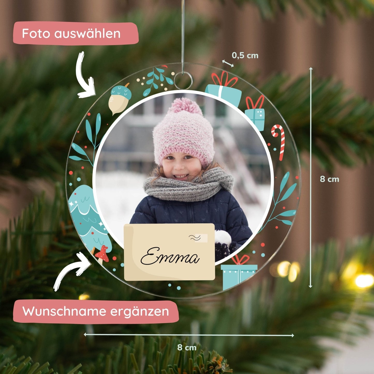 Weihnachtsbaumanhänger mit Foto - Weihnachten