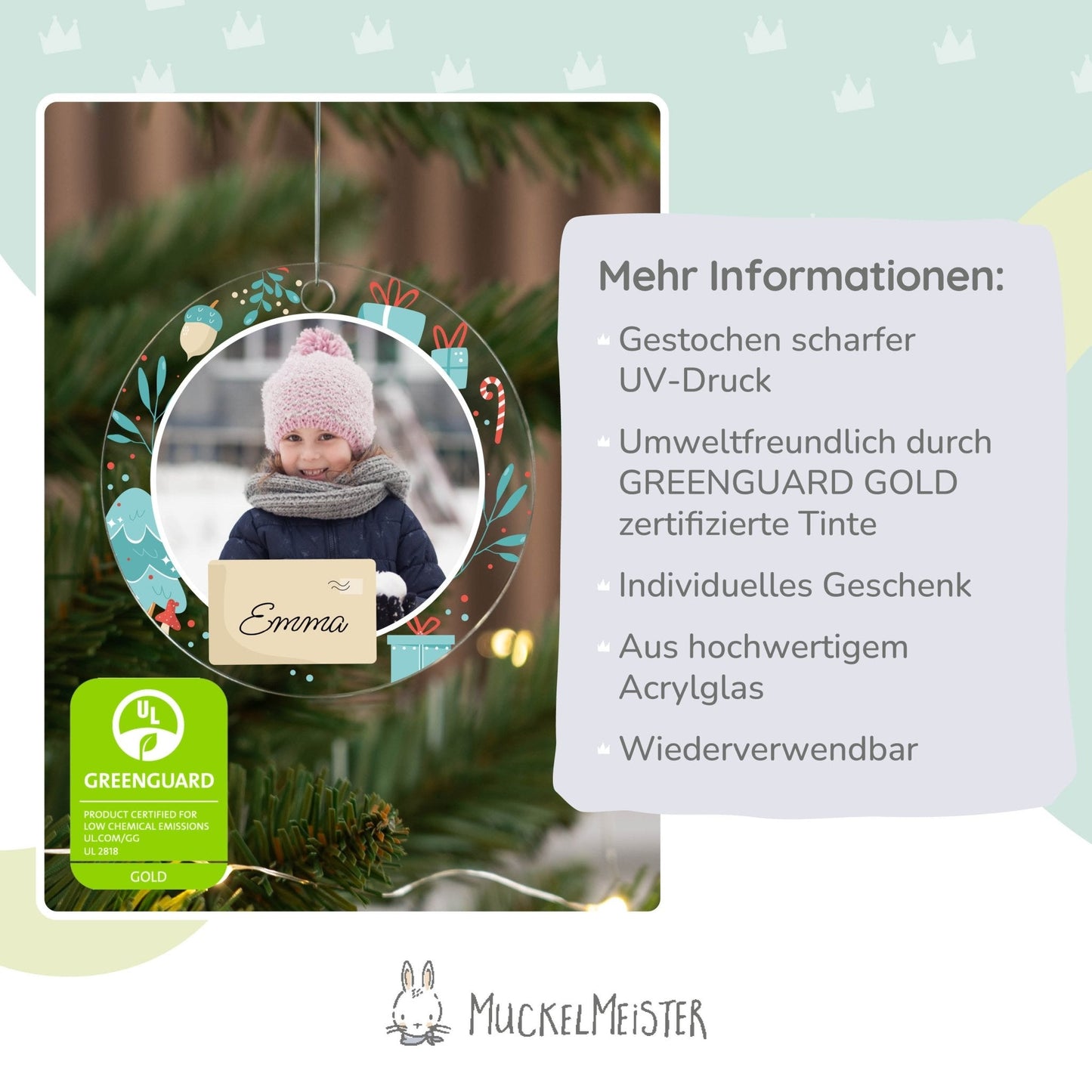 Weihnachtsbaumanhänger mit Foto - Weihnachten