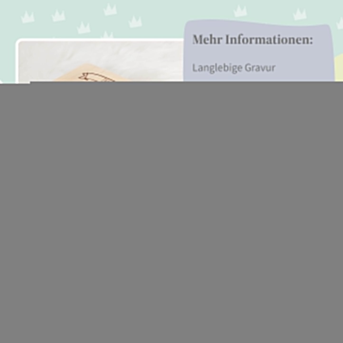 Erinnerungskiste Baby Gravur Tiere