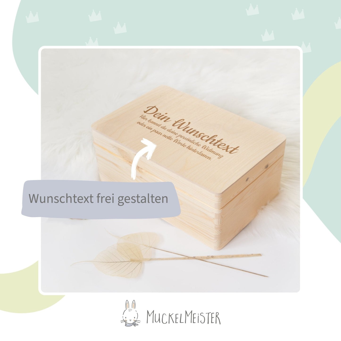 Erinnerungsbox Baby Gravur Wunschtext