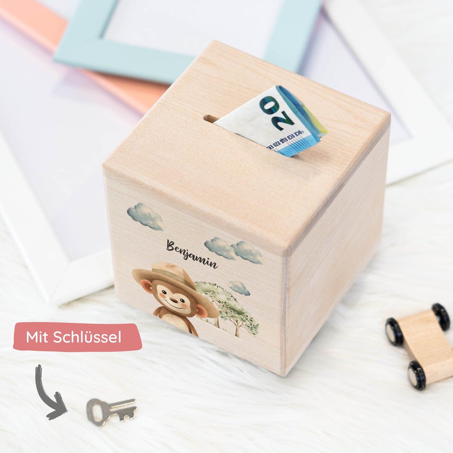 Spardose Personalisiert Affe
