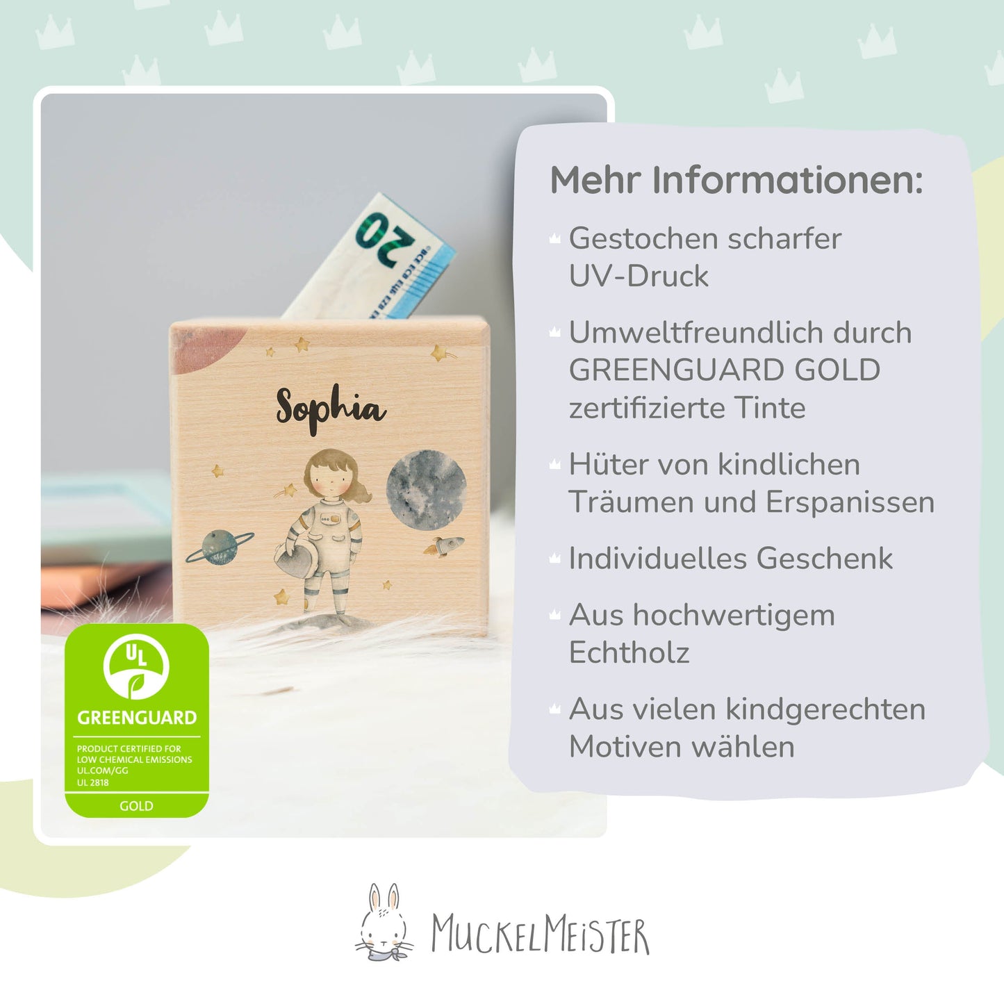 Spardose Personalisiert Astronaut