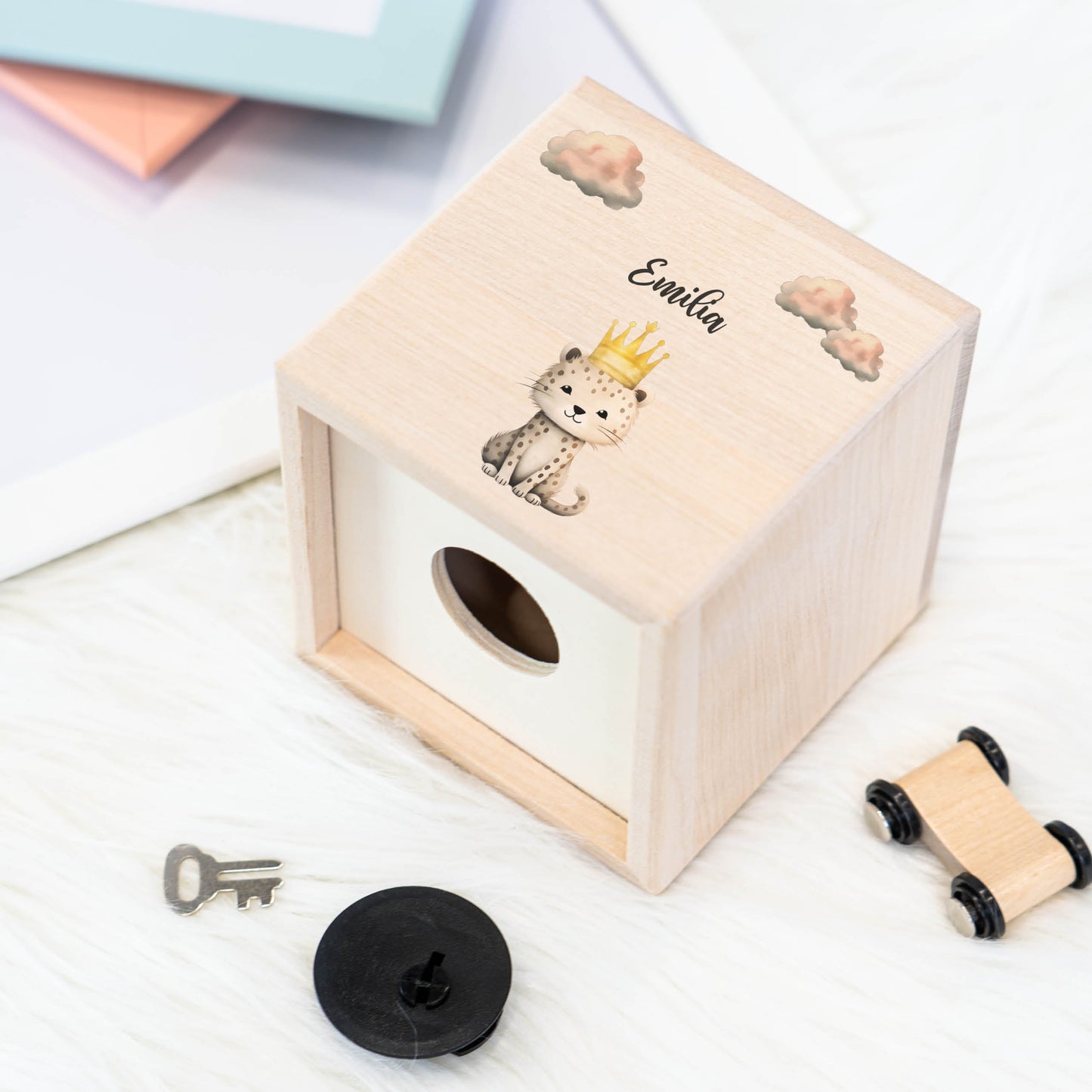 Spardose Personalisiert Leopard